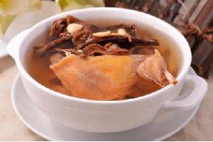 茶树菇杏仁煲飞龙鸟的做法