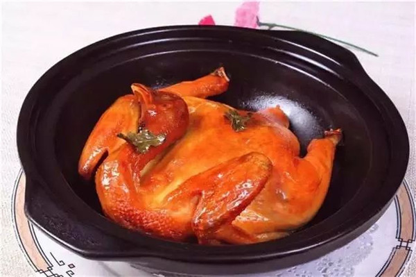 【粤菜】盐烤茶香鸡
