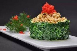 鱼籽果仁菠菜