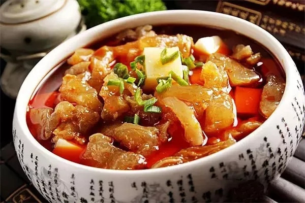 【热卖菜】米豆腐烧驼筋