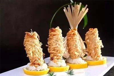 【创新菜】柠檬油面虾
