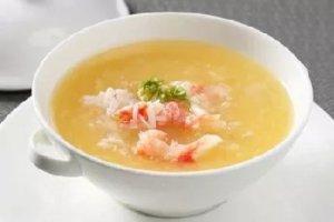 冬茸瑶柱生拆蟹肉羹