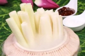 蒲菜莲藕蘸酱