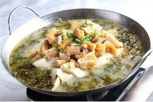 雪菜酥肉豆花