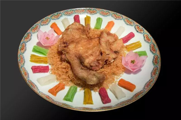 【宫廷菜】攒丝锅烧鸡