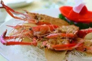 海胆酱煎焗大虾的做法
