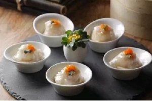 蟹肉扒豆腐煎澳带红鱼籽