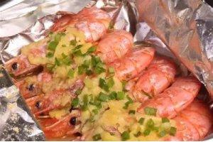 榴莲焗阿根廷红虾的做法