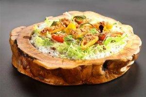 香脆的辣椒素肉松拼盘