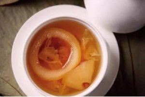桂花蜜雪梨盅