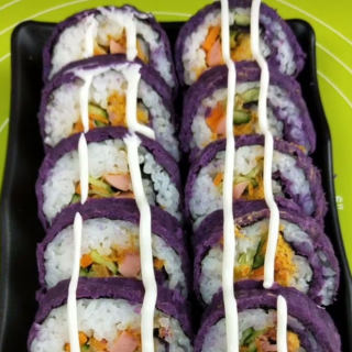 紫薯寿司的做法