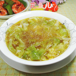 咖喱圆白菜粉丝汤 的做法