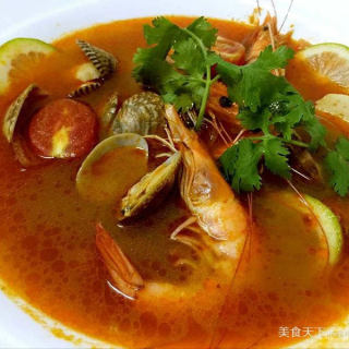 在家就能喝的泰国海鲜冬阴功汤-简单易操作的做法