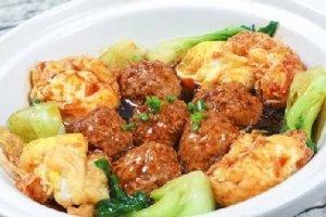 羊汤冻狮子头烧鸡蛋