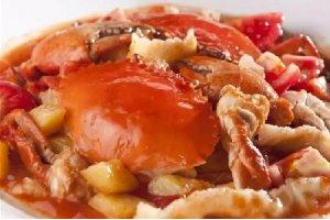 番茄面筋烩肉蟹的做法