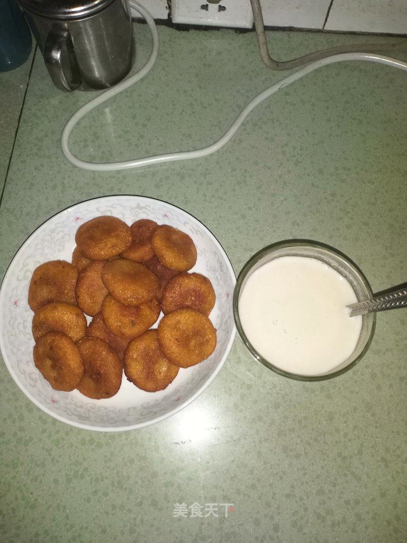 红薯饼核桃粉的做法