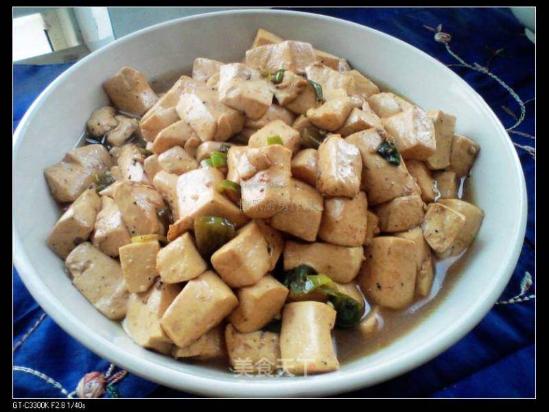 双椒豆腐的做法