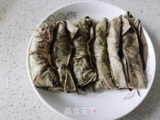 荷叶蒸五花肉的做法步骤：9
