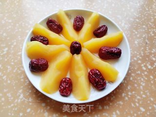 红枣蒸苹果的做法步骤：5