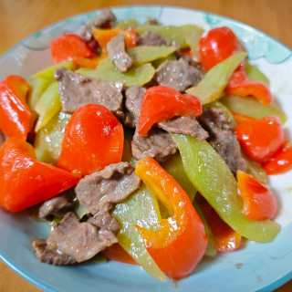 佛手瓜炒牛肉
