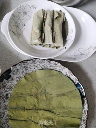 荷叶蒸五花肉的做法步骤：6
