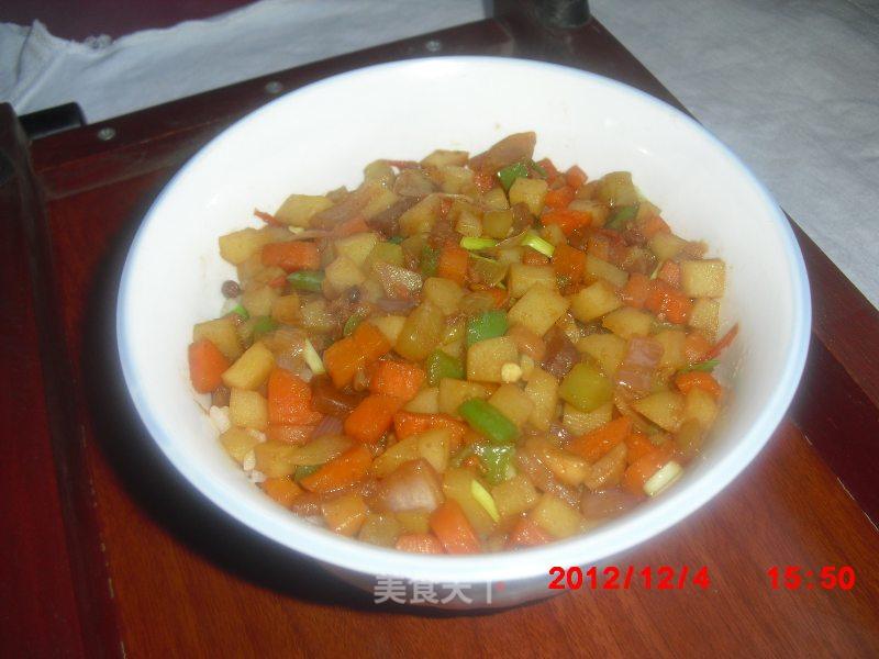 五彩拌饭的做法